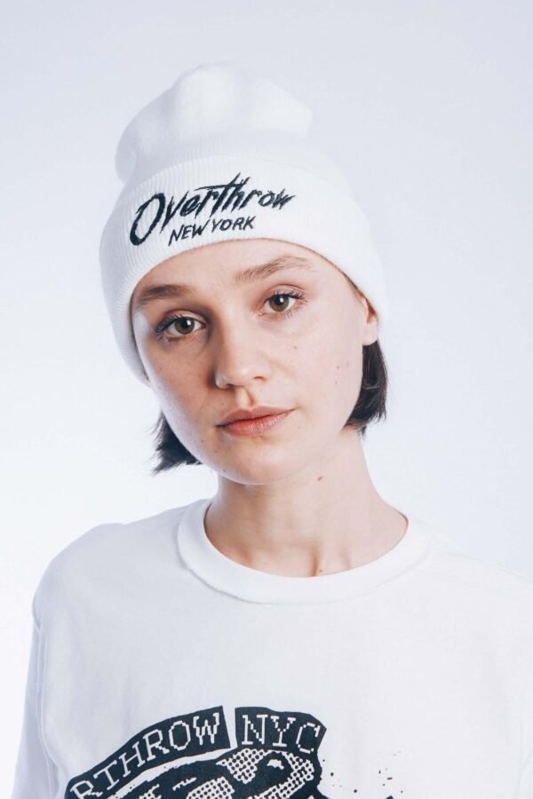 DESTROY WHITE BEANIE